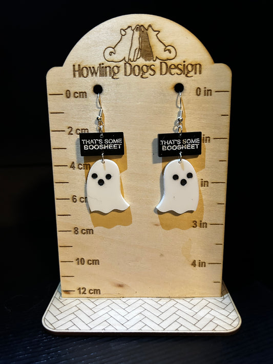 Ghost BooSheet Earrings