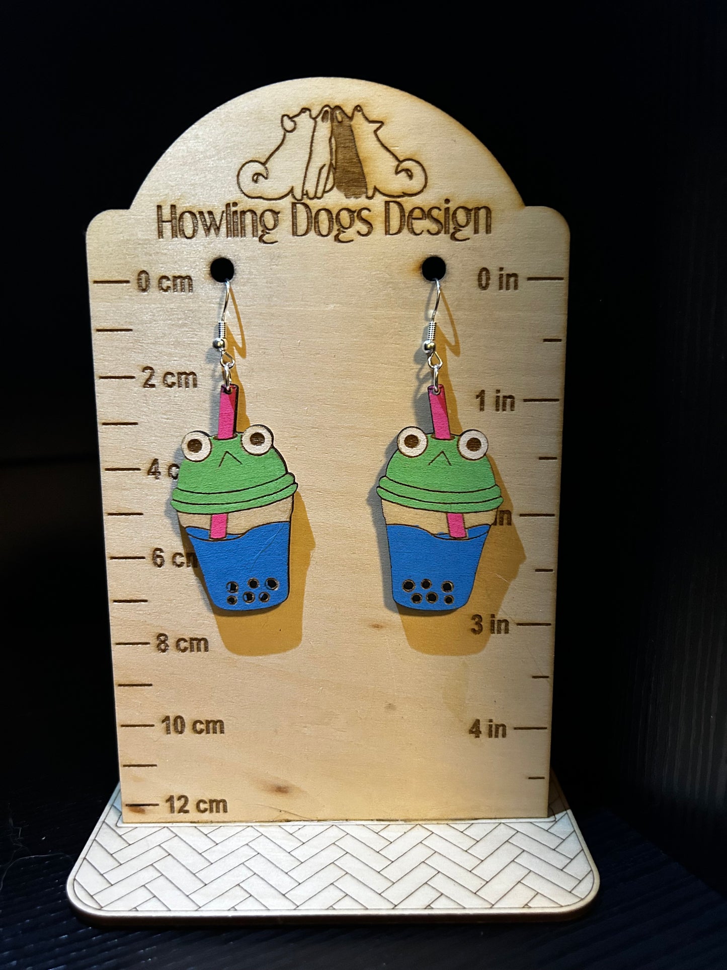 Frog Boba Earrings