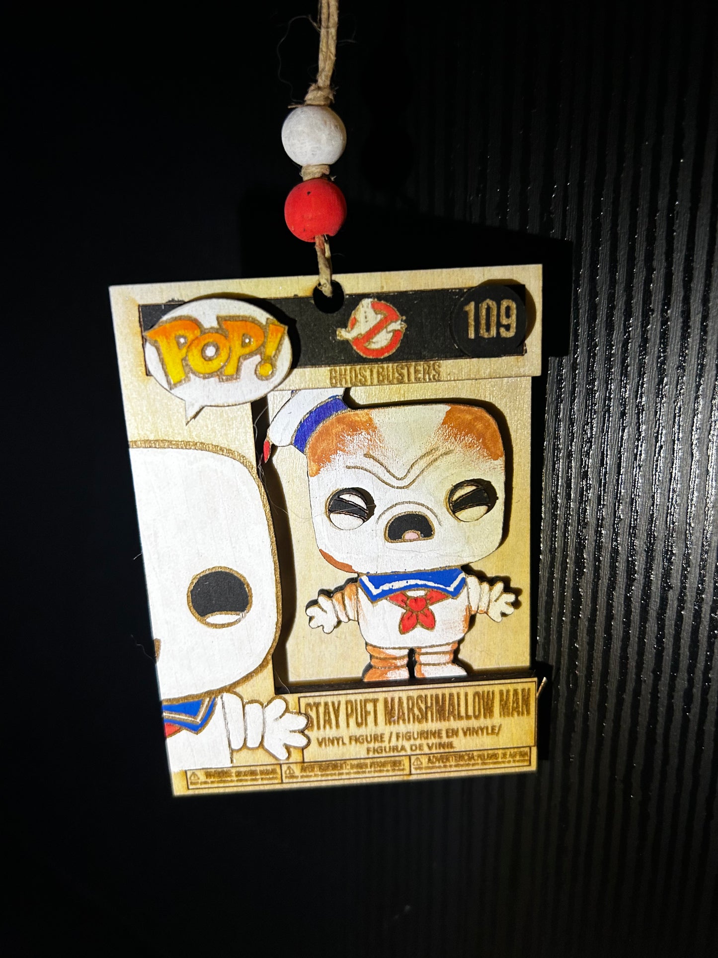 Toasted stay-puft marshmallow man Pop ornament