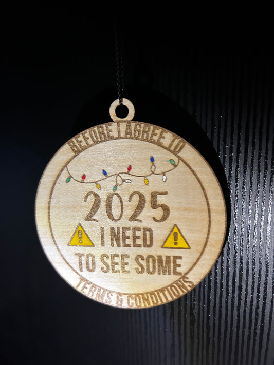 Terms and conditions ornament