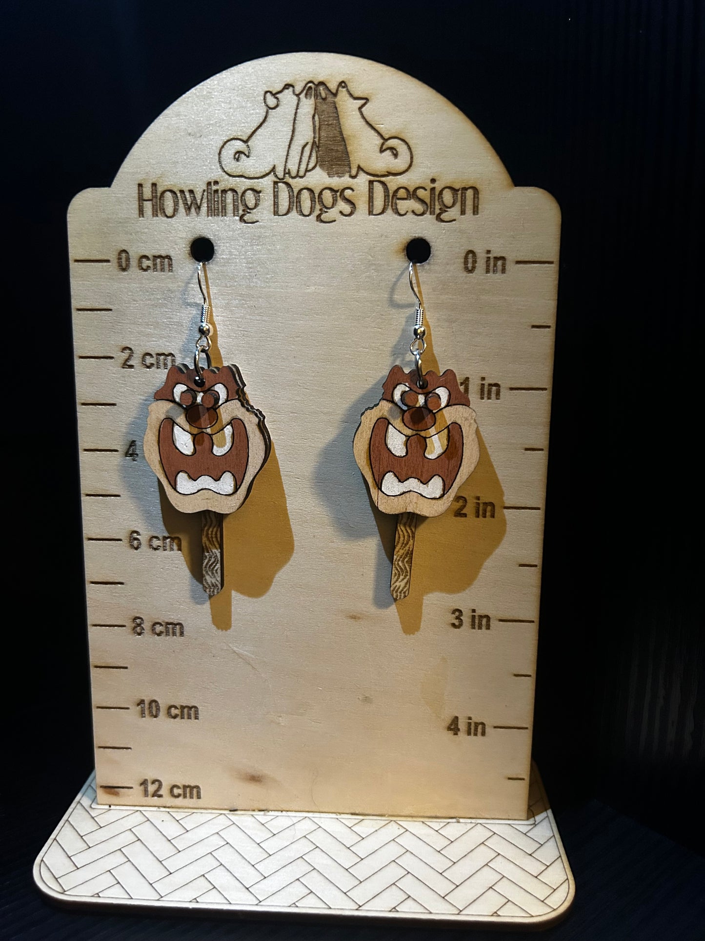 Taz ice cream pop earrings