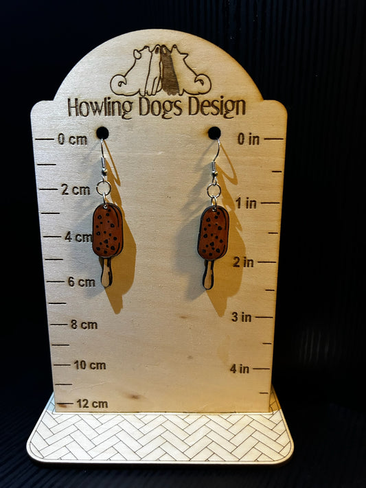 Chocolate Ice Cream bar earrings