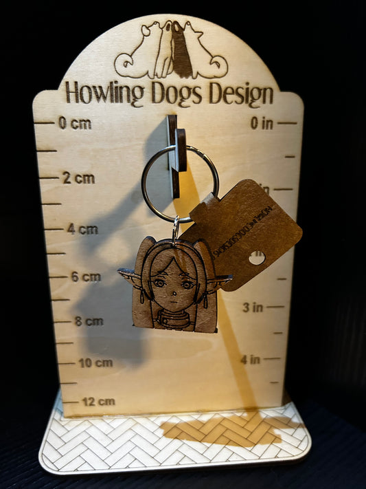 Frieren Hardwood Keychain