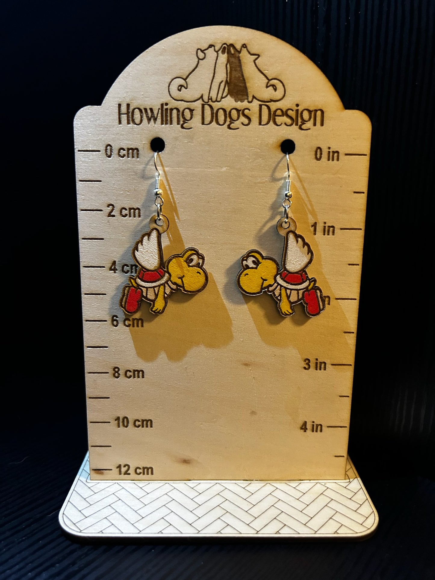 Flying Koopa Paratroopa earrings